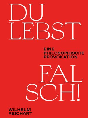 cover image of Du lebst falsch!